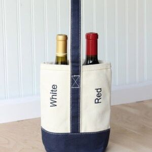 YACHTSMAN'S CANVAS BOAT TOTE WINE TOTE